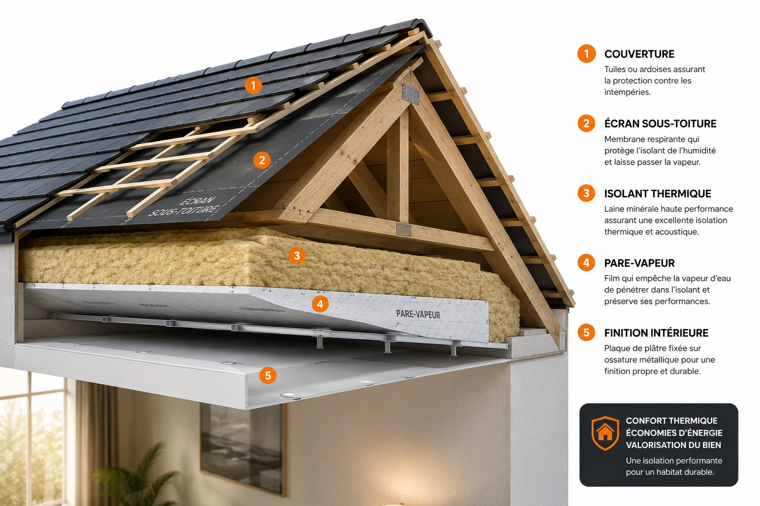 Comment fonctionne l’isolation des combles
